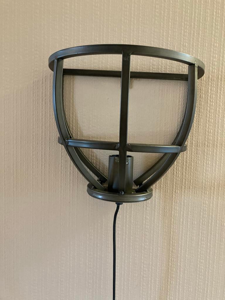 Industriële Wandlamp Qazqa - Geschikt voor diverse lichtbron, Ophalen of Verzenden, Gebruikt, Metaal
