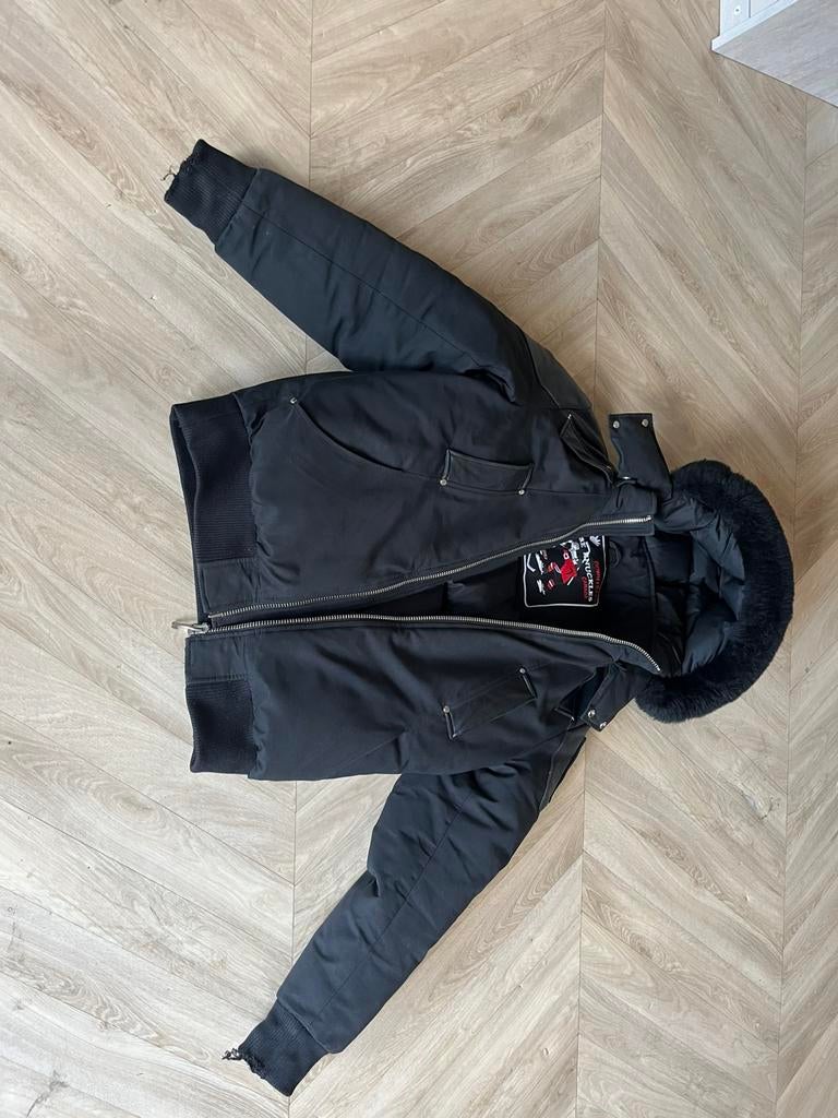 Origineel mooseknuckels winter jas bomber jack, Ophalen, Zo goed als nieuw, Zwart