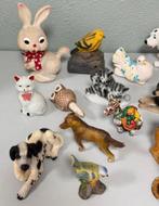 Gezellige verzameling van 14 dierenbeeldjes stijlen en maten, Ophalen of Verzenden, Zo goed als nieuw, Dier