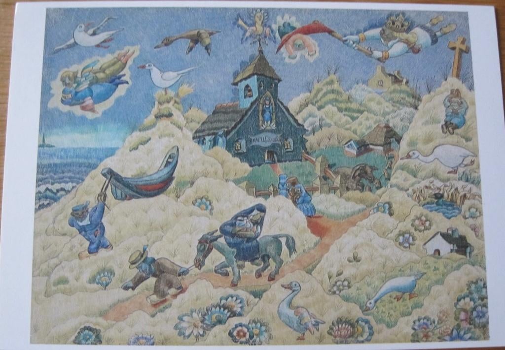 Jaap Oudes - Vlucht door het duin - 1960 - nieuw, Verzenden, 1980 tot heden, Ongelopen, Overige thema's