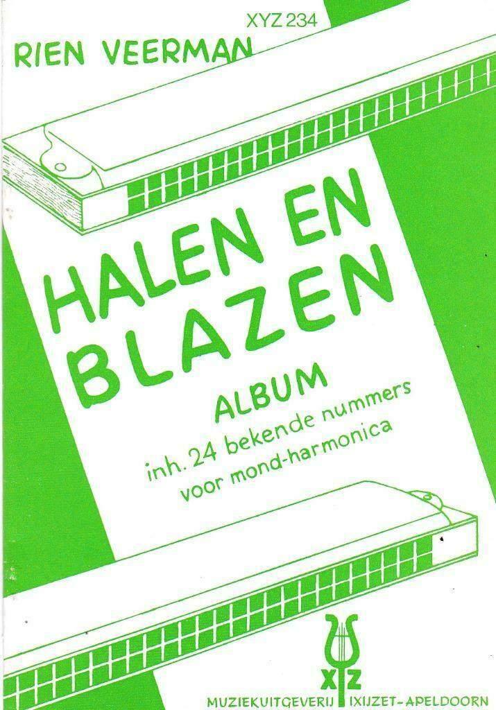 Mondharmonica: Halen en blazen deel 1+ 2 (bekende nummers), Muziek en Instrumenten, Bladmuziek, Zo goed als nieuw, Artiest of Componist