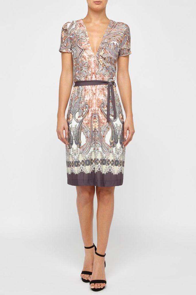 Ana Alcazar wrapdress - jurk viscose maat 38 NIEUW, Kleding | Dames, Jurken, Nieuw, Maat 38/40 (M), Roze, Knielengte, Ophalen of Verzenden