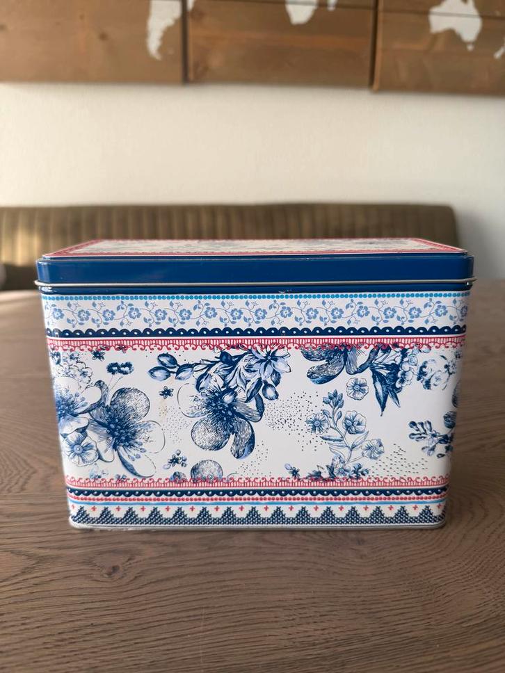 Vintage Albert Heijn Crackerblik, Verzamelen, Blikken, Zo goed als nieuw, Koek(jes), Overige merken, Ophalen of Verzenden