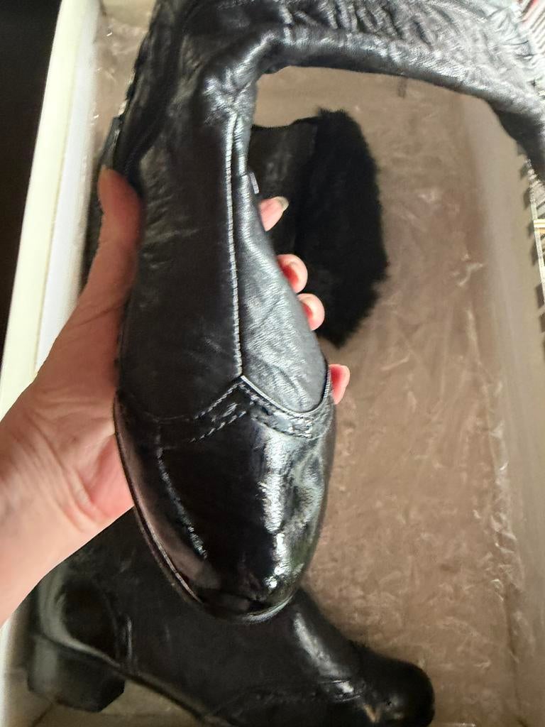 Mexx dame slaarzen, Hoge laarzen, Verzenden, Zwart, Zo goed als nieuw