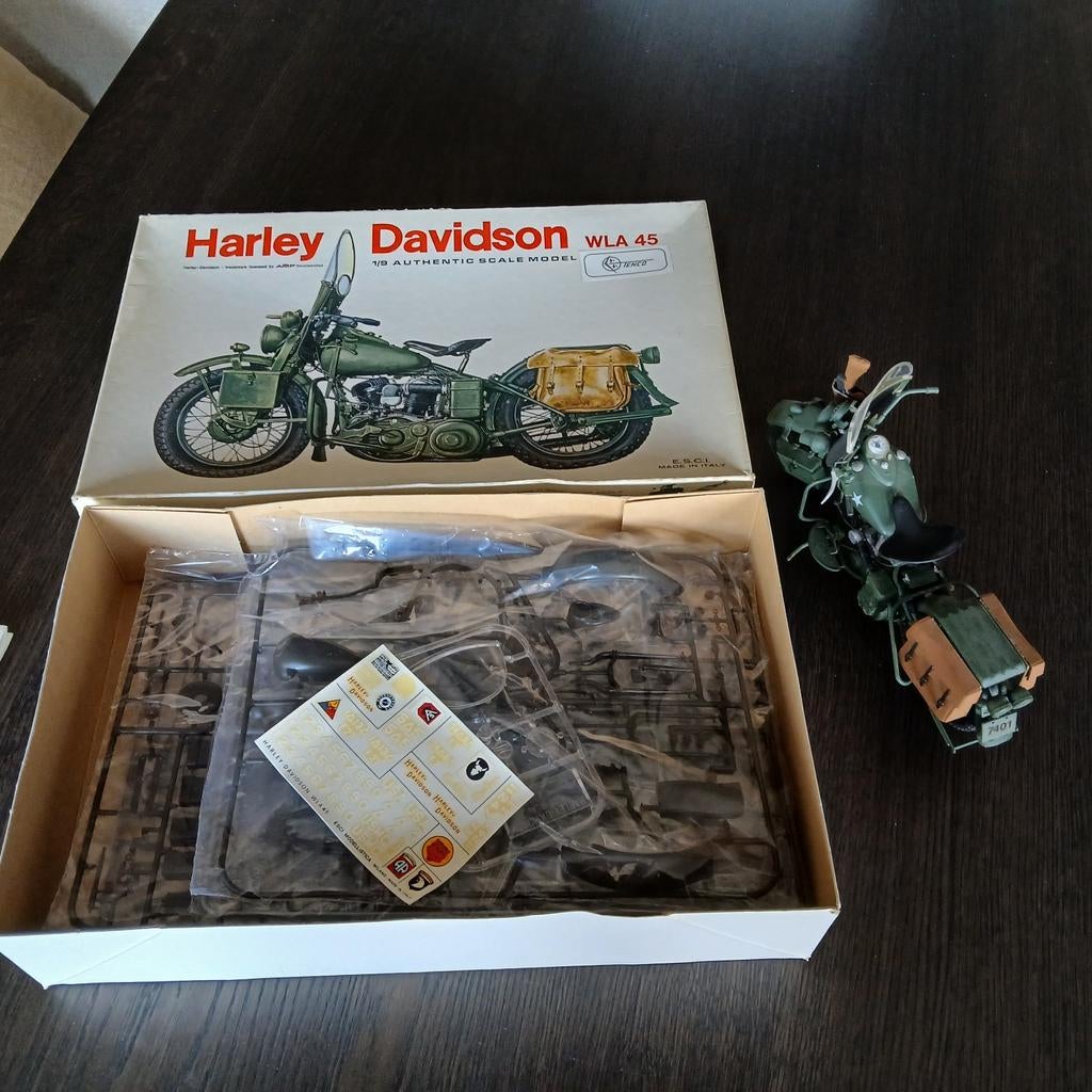 Harley wla nieuw in doos., Overige merken, Auto, Groter dan 1:32, Nieuw