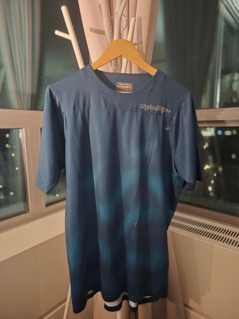 Troy Lee Designs fietsshirt blauw | TLD jersey, Ophalen of Verzenden, Zo goed als nieuw, Blauw