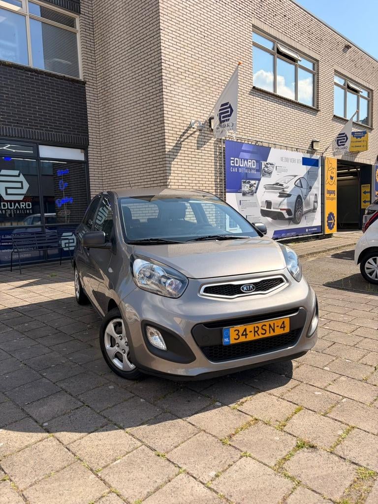 Kia Picanto 1.0 Cvvt 5-DRS 2011 Grijs (1e eigenaar) Airco, Auto's, Voorwielaandrijving, Euro 5, Stof, 400 kg