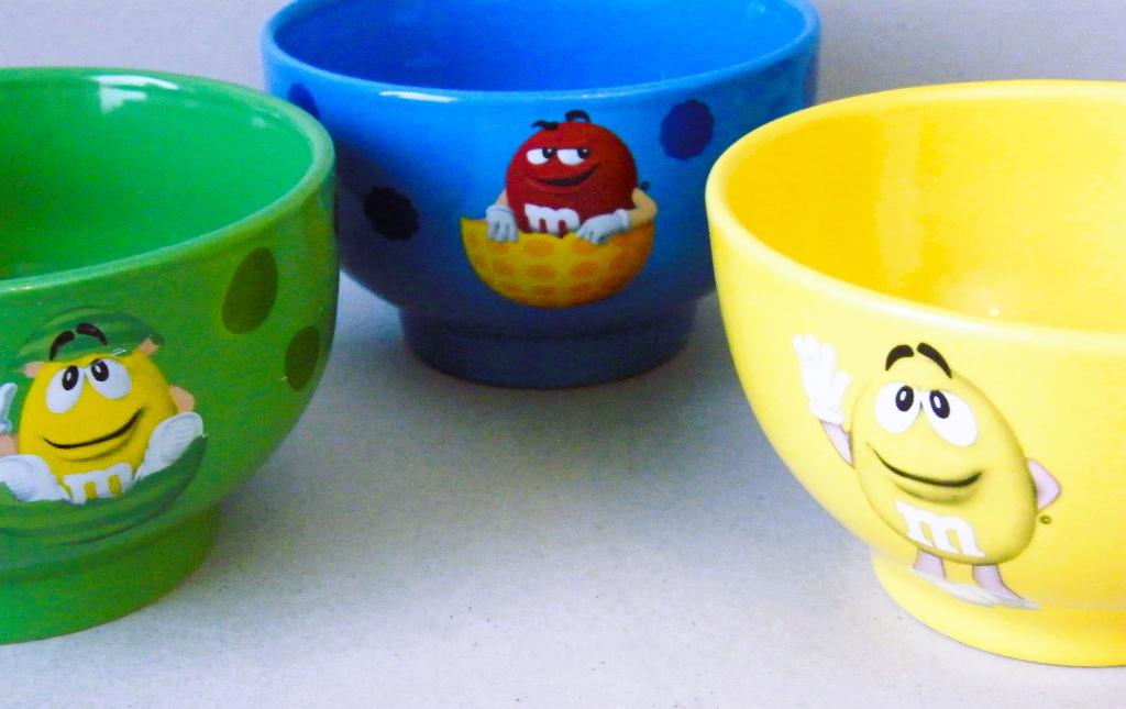 3 Bowls van M&M, Ophalen of Verzenden