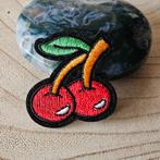 Strijk embleem Iron on Patch applicatie Kersen, Hobby en Vrije tijd, D, Nieuw, Ophalen of Verzenden, D