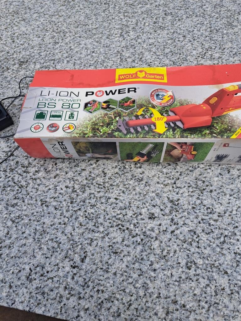 Wolf-Garten Li-Ion Power BS 80 heggenschaar, Tuin en Terras, Heggenscharen, Ophalen