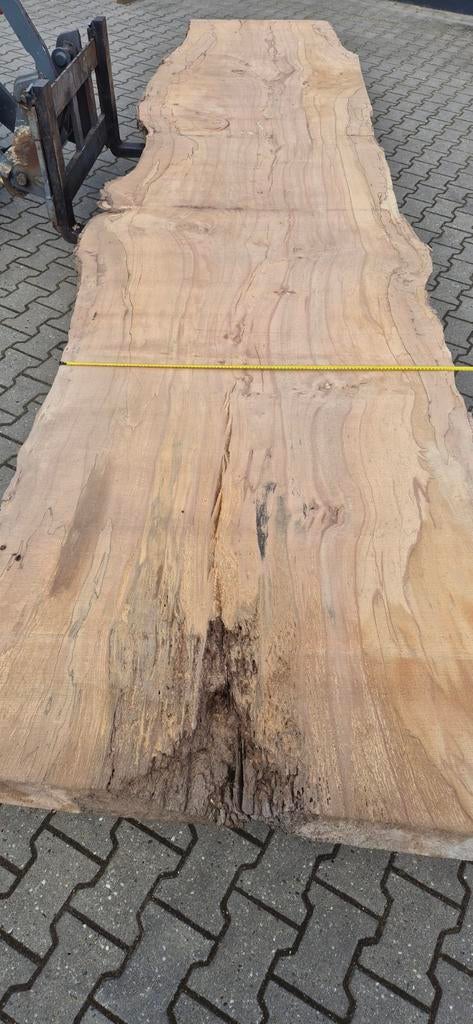 Tafelblad  beukenhout schaaldeel, Doe-het-zelf en Verbouw, Hout en Planken, Ophalen of Verzenden