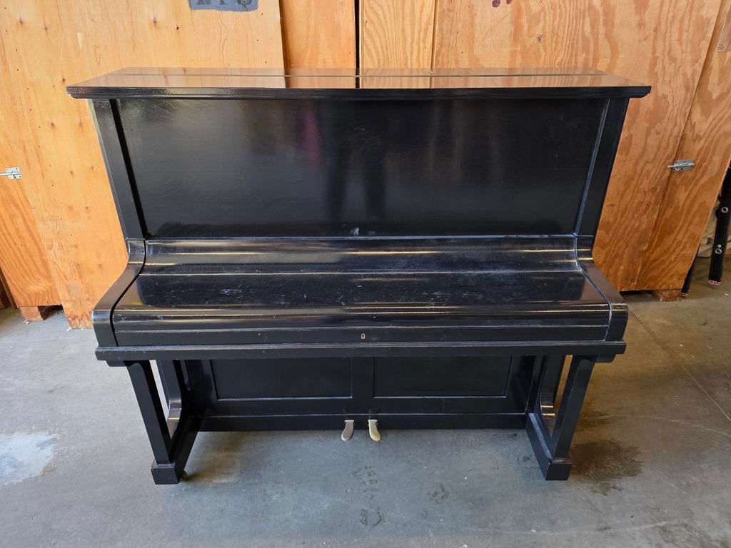 Zwart Weissbrod Muur Piano - Gebruikt, Muziek en Instrumenten, Piano's, Ophalen, Gebruikt, Zwart, Piano