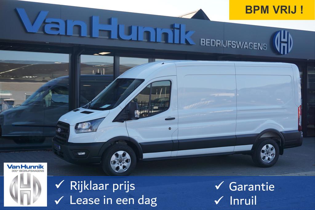 Ford Transit Trend AUT-10 RWD 165PK BPM VRIJ 3.5T Trekhaak,, Auto's, 1998 cc, Gebruikt, 4 cilinders, Wit