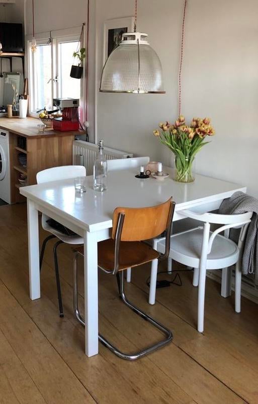 Tafel, eettafel kan uitschuiven. 120x80 200x80, Huis en Inrichting, Tafels | Eettafels, Ophalen, Gebruikt, 100 tot 150 cm, 50 tot 100 cm