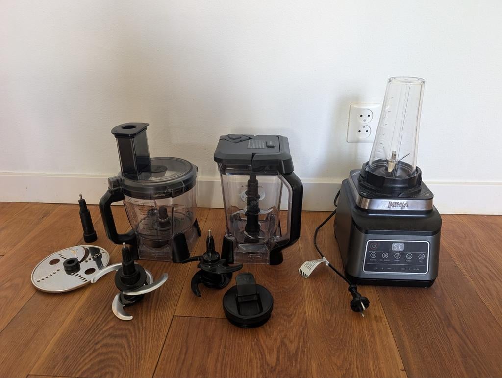 Ninja 3-in-1 Foodprocessor & Blender BN800EU 1200W, Witgoed en Apparatuur, Blenders, Ophalen, Zo goed als nieuw, Blender