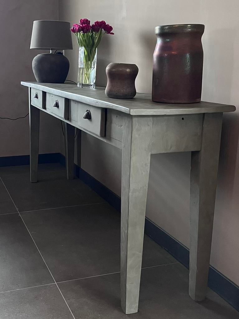 Robuuste Sidetable, Huis en Inrichting, Tafels | Sidetables, Ophalen, Zo goed als nieuw, 25 tot 50 cm, Rechthoekig