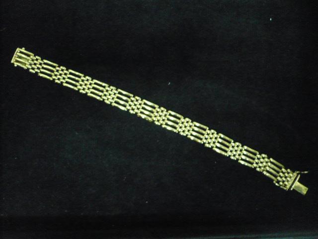 14 krt. gouden armband 24 gram - breed 1.1 cm - 18 cm, Ophalen of Verzenden, Gebruikt, Goud, Goud