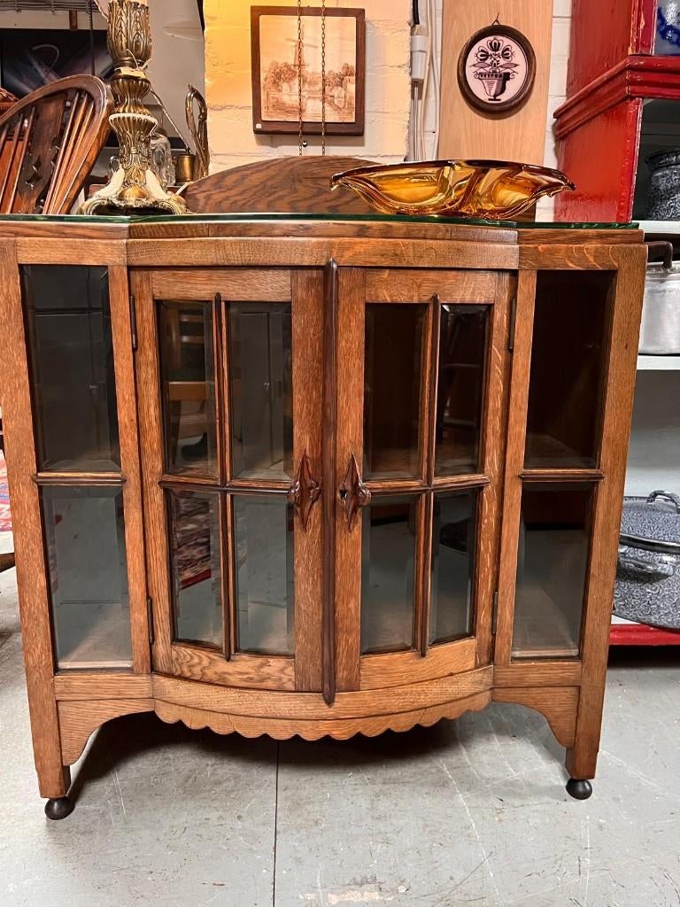 106) Amsterdamse School barmeubel / theemeubel fa. Drilling, Ophalen