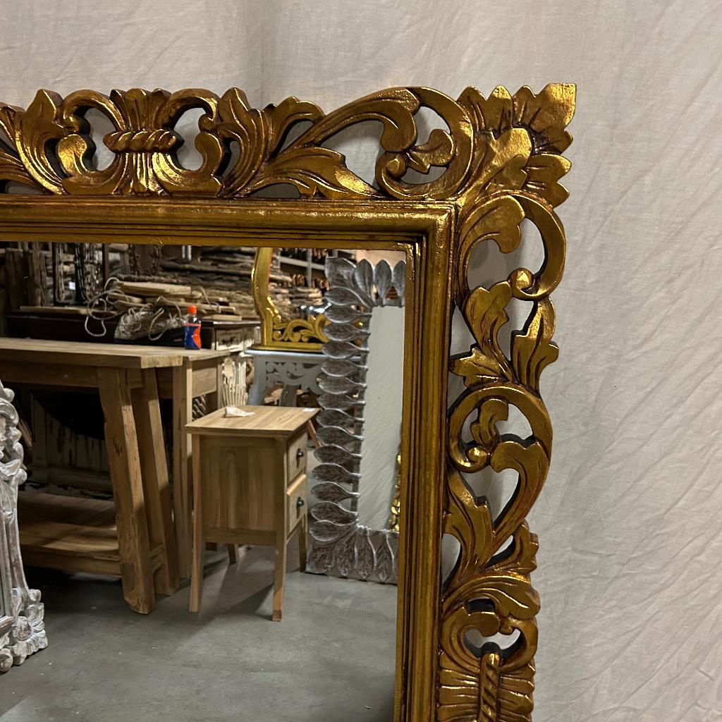 Barok Spiegel - houten lijst - 120 x 80 cm - bij TTM Wonen, TTM Wonen, Meubels – (Perzische) Tapijten en Woonaccessoires, Nieuw