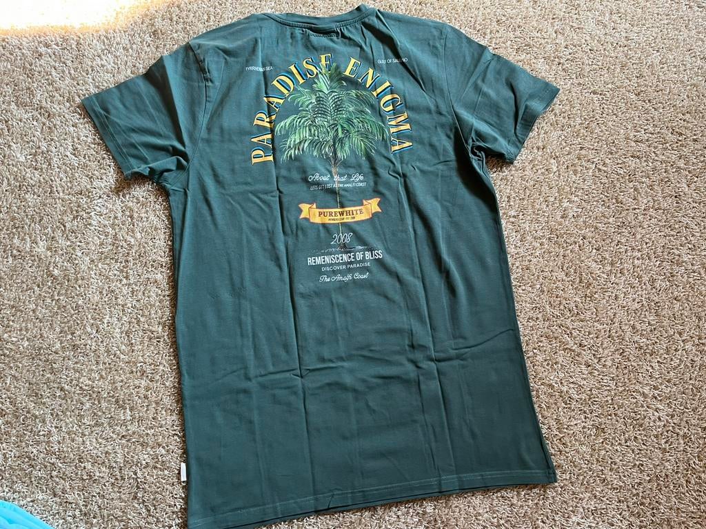 Pure White slim fit shirt groen mt. XXL (XL), Ophalen of Verzenden, Zo goed als nieuw, Overige maten, Groen