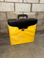 Vintage LP Platen Koffer 60’s/70’s - Geel/Zwart, Ophalen of Verzenden, Zo goed als nieuw, Overige instrumenten, Flightcase