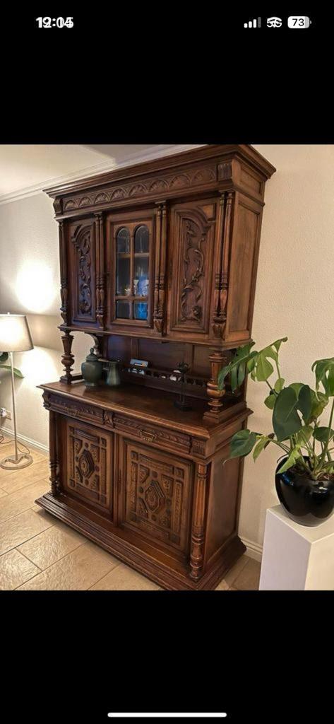 Antieke houten kast, Antiek en Kunst, Ophalen of Verzenden