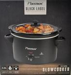 Nieuwe slowcooker Bestron blacklabel KSC350BL 3,5 ltr, Ophalen, Nieuw