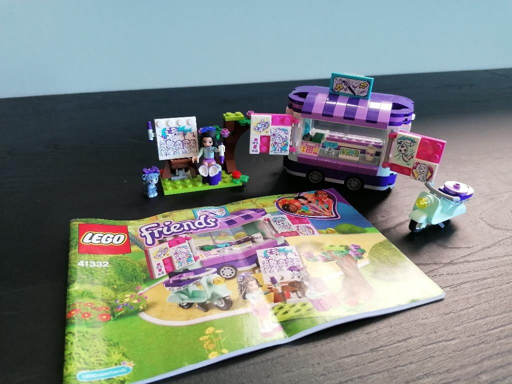 Lego Friends Emma's Kunstkraam, Ophalen of Verzenden, Zo goed als nieuw, Complete set, Lego