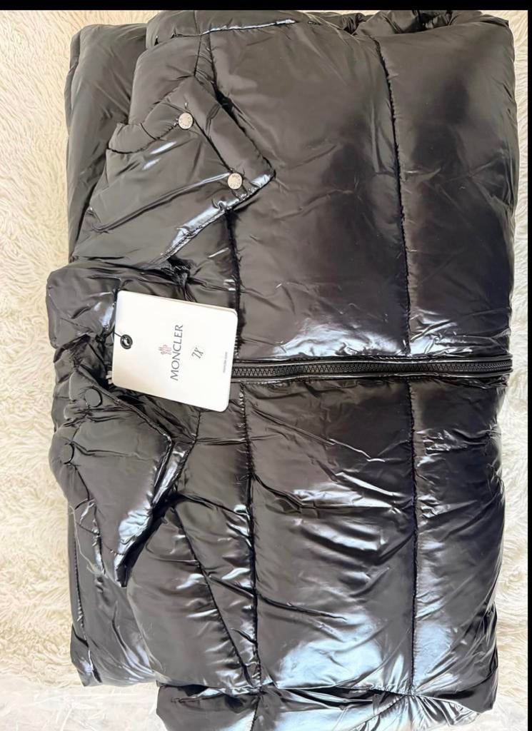 Moncler jas - Zwart - Maat XL, Ophalen, Zo goed als nieuw, Maat 46/48 (XL) of groter, Zwart