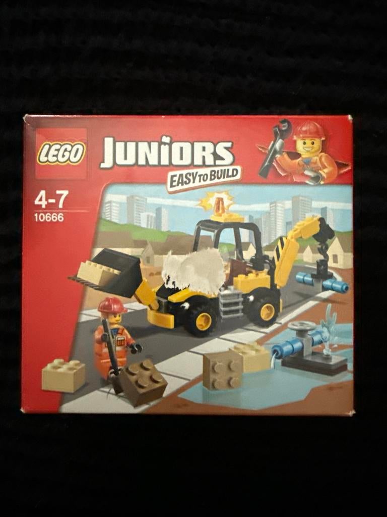 Lego Juniors 10666 Graafmachine Bouwplaats, Ophalen of Verzenden, Zo goed als nieuw