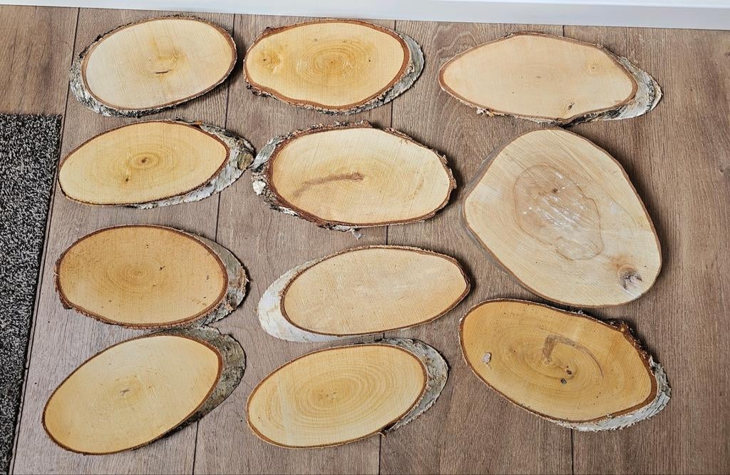 Houten boomschijven, Doe-het-zelf en Verbouw, Hout en Planken, Ophalen, Nieuw