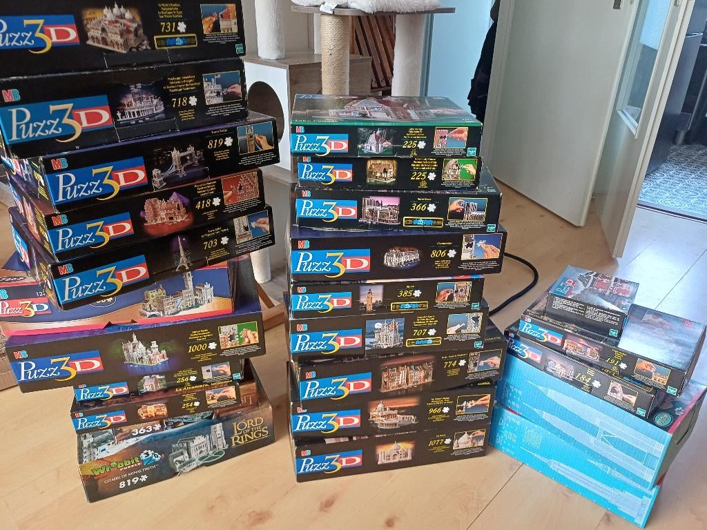 3D puzels MB, Ophalen of Verzenden, Minder dan 500 stukjes, Gebruikt, Rubik's of 3D-puzzel