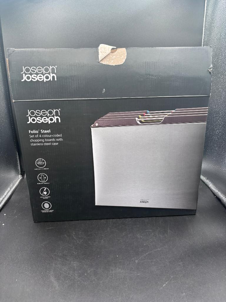 Joseph Joseph - Folio 4 Snijplanken in Stalen Houder, Verzenden, Snij-/serveerplank, Nieuw, Overige merken