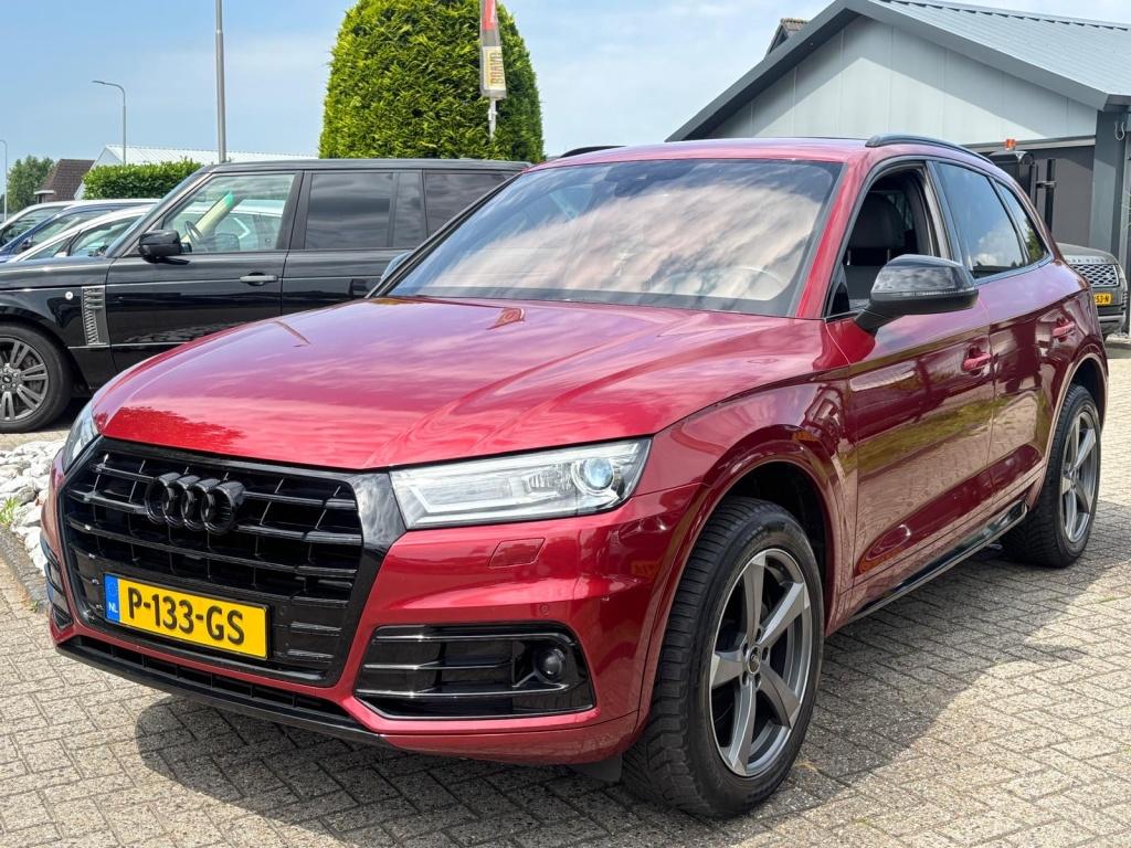 Audi Q5 2.0 TFSI Benzine 2018 S-Line Rood Nieuw Model, Auto's, Audi, Gebruikt, Euro 6, 4 cilinders, 14 km/l