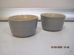 grijze le creuset potjes bakjes 5,5/9,5 cm (379), Huis en Inrichting, Keuken | Servies, Overige typen, Ophalen of Verzenden, Zo goed als nieuw