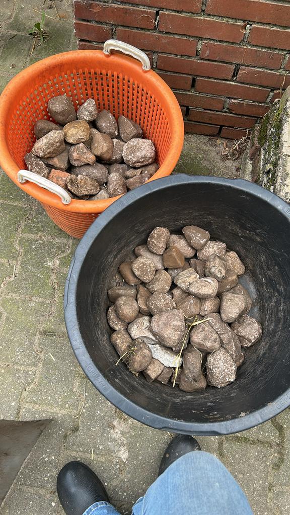 Gratis zwerfkeien voor tuin of decoratie, Tuin en Terras, Grind, Keien en Split, Ophalen, Overige materialen, Gebruikt, Kei