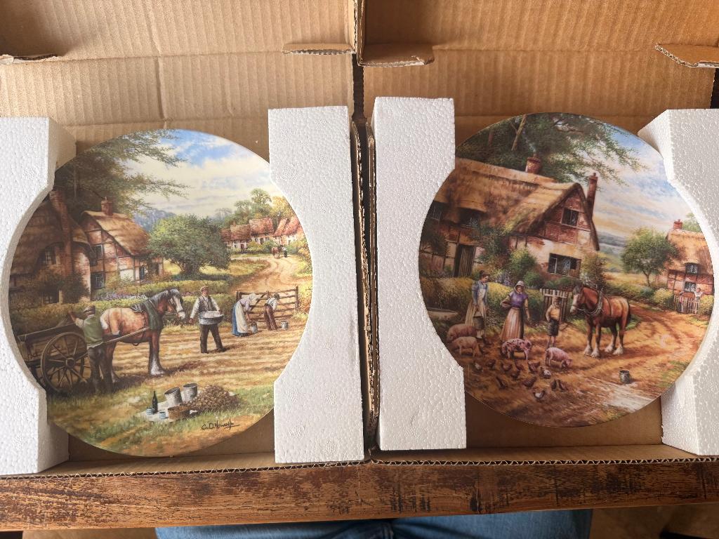 WEDGEWOOD - Borden van COUNTRY DAYS, 21 cm, Nieuw, Steen/keramiek, Ophalen of Verzenden