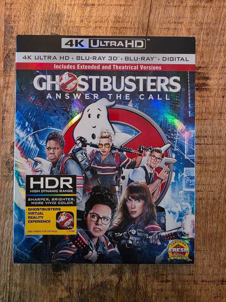 Ghostbusters 4K UHD + 3D + Blu-ray, Vanaf 12 jaar, Ophalen of Verzenden, Nieuw in verpakking, Actiethriller