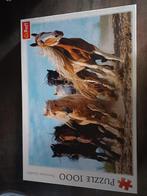 Puzzel met paarden 1000 stukjes, Ophalen of Verzenden, 500 t/m 1500 stukjes, Zo goed als nieuw, Legpuzzel