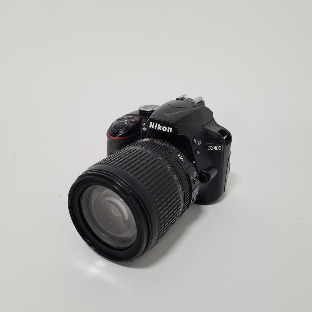 Nikon D3400 Camera | Nikon 18-105mm Objectief met Lader, Overige merken, Gebruikt, Overige soorten, Camera