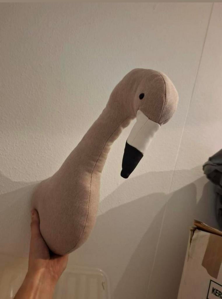 Wanddecoratie flamingo van stof, Ophalen of Verzenden, Zo goed als nieuw, Wanddecoratie