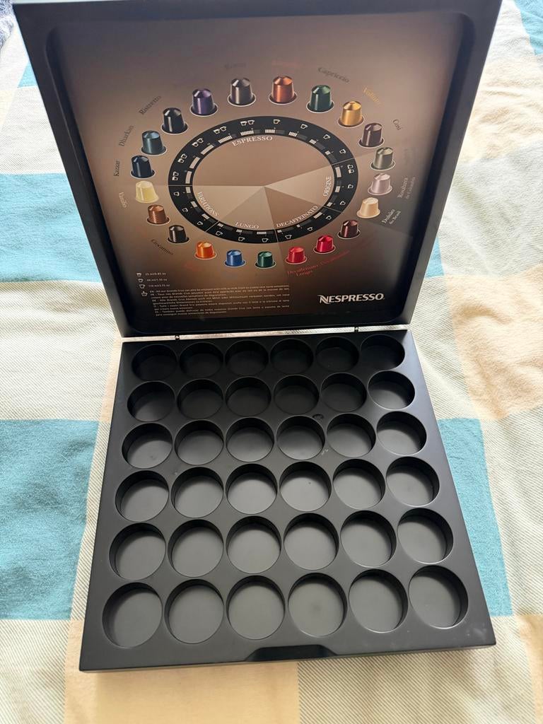 Nespresso opbergbox voor cups - Zwart design, Ophalen, Gebruikt