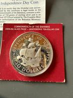 10 Dollar  1973 Bahamas, Ophalen of Verzenden, Losse munt, Zilver