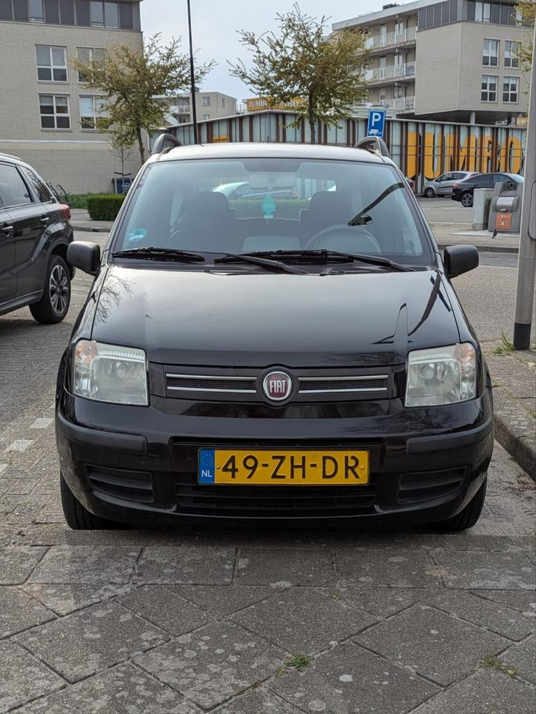 Fiat Panda 1.2 44KW 60PK 2008 Zwart, Auto's, Fiat, Voorwielaandrijving, Stof, Zwart, Origineel Nederlands
