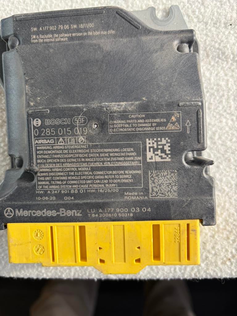 A177 902 79 06 Mercedes Airbag reset, Ophalen