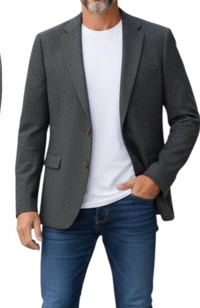 Gant heren blazer 52 100% wol blauw met elleboogstukken, Maat 52/54 (L), Blauw, GANT, Ophalen of Verzenden