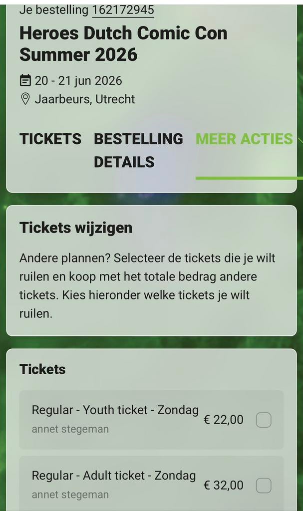 2 kaartjes Heroes Dutch Comic Con 21 juni, Tickets en Kaartjes, Beurzen, Twee personen, Juni