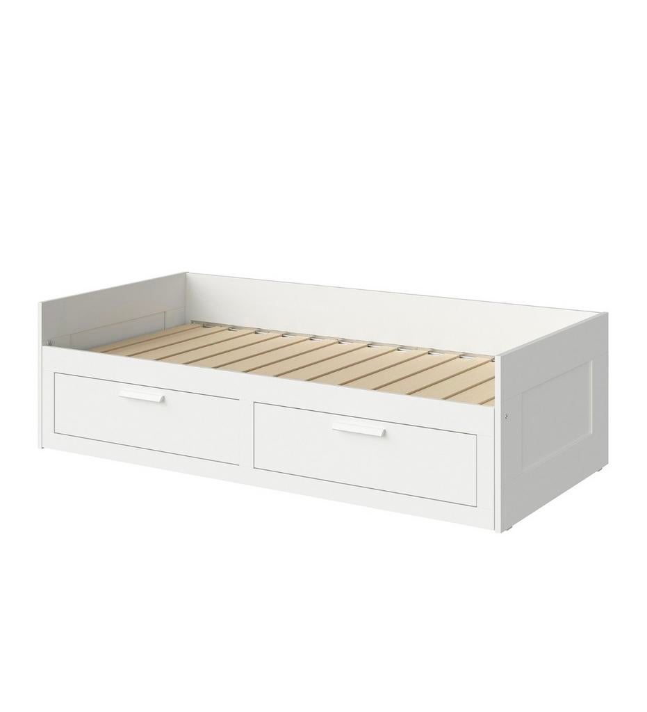 IKEA Brimnes bed 80x200, uitschuifbaar tot 160x200, Huis en Inrichting, Slaapkamer | Bedden, Ophalen, Wit, Tweepersoons, 200 cm