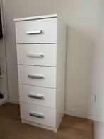 Smalle ladenkast wit, Ophalen, Minder dan 50 cm, 5 laden of meer, 100 tot 150 cm