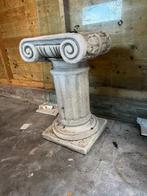 Glazen eettafel met pilaar - Gratis af te halen in Haarlem, Huis en Inrichting, Tafels | Eettafels, Ophalen, Gebruikt, 50 tot 100 cm